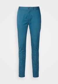 ESSENTIALS  MOTT SUPER SLIM FIT - Chino hlače - harbour teal