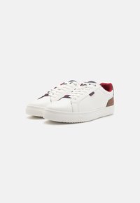 Jack & Jones JFWLANCASTER - Trainers - white/cognac