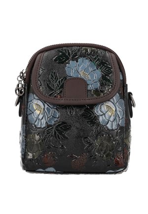 Keresztpántos táska - black multicolor