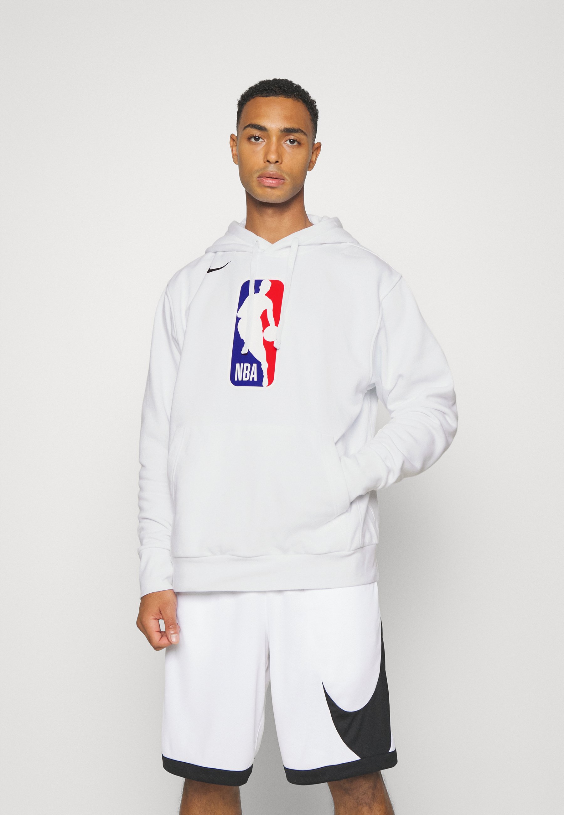 NBA Nike Team 31 Logoman Hoodie - White - Mens