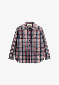 Selezionato, red grey check