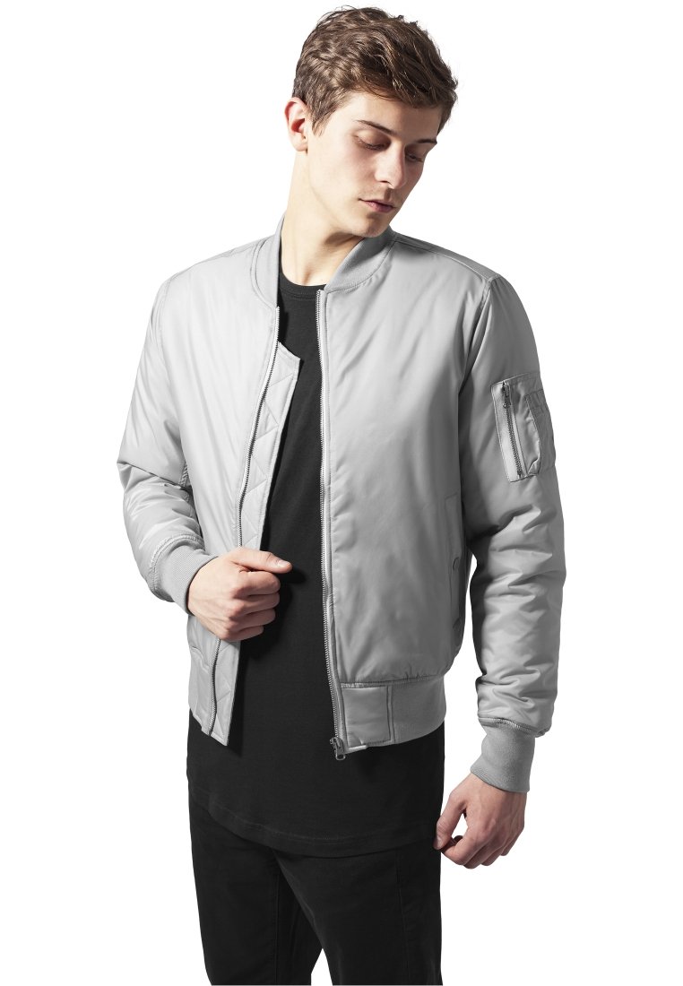 Urban Classics BASIC Bomberjacke grey/hellgrau Zalando.ch
