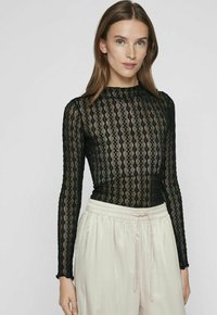 VILA MIT LANGEN ÄRMELN  - Longsleeve - black