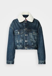 PADDED TRUCKER JACKET - Giacca da mezza stagione - tinted denim