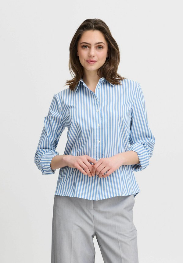 BYHETILA - Button-down blouse - riverside mix