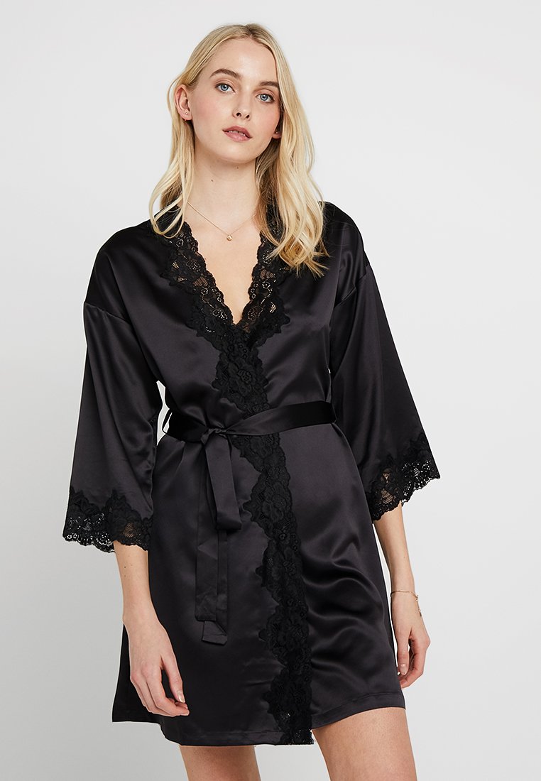 Lauren Ralph Lauren KIMONO ROBE Dressing gown black Zalando.ie