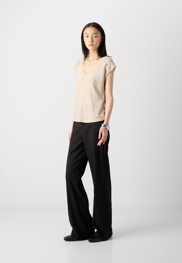 DILI - Print T-shirt - beige melange4