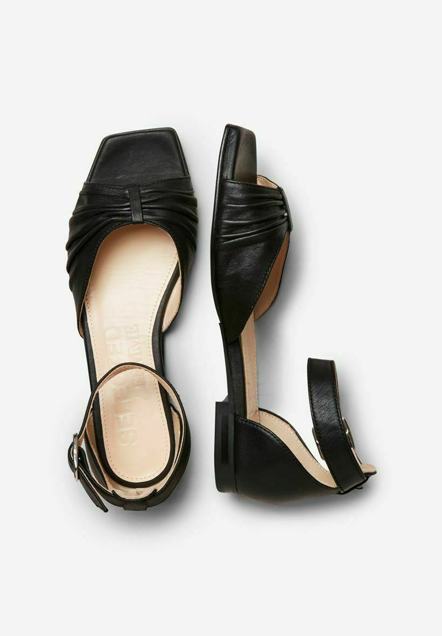 Selected Femme Sandalen - black/zwart - Zalando.nl