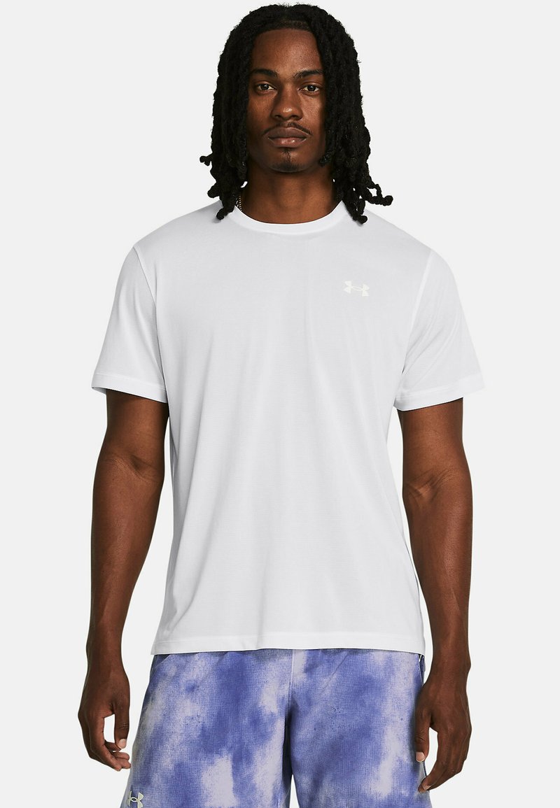 Under Armour - LAUNCH SHORTSLEEVE - T-Shirt sport - white, Ingrandire
