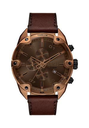 Diesel TRADITIONAL SPIKED - Chronograph watch - brown