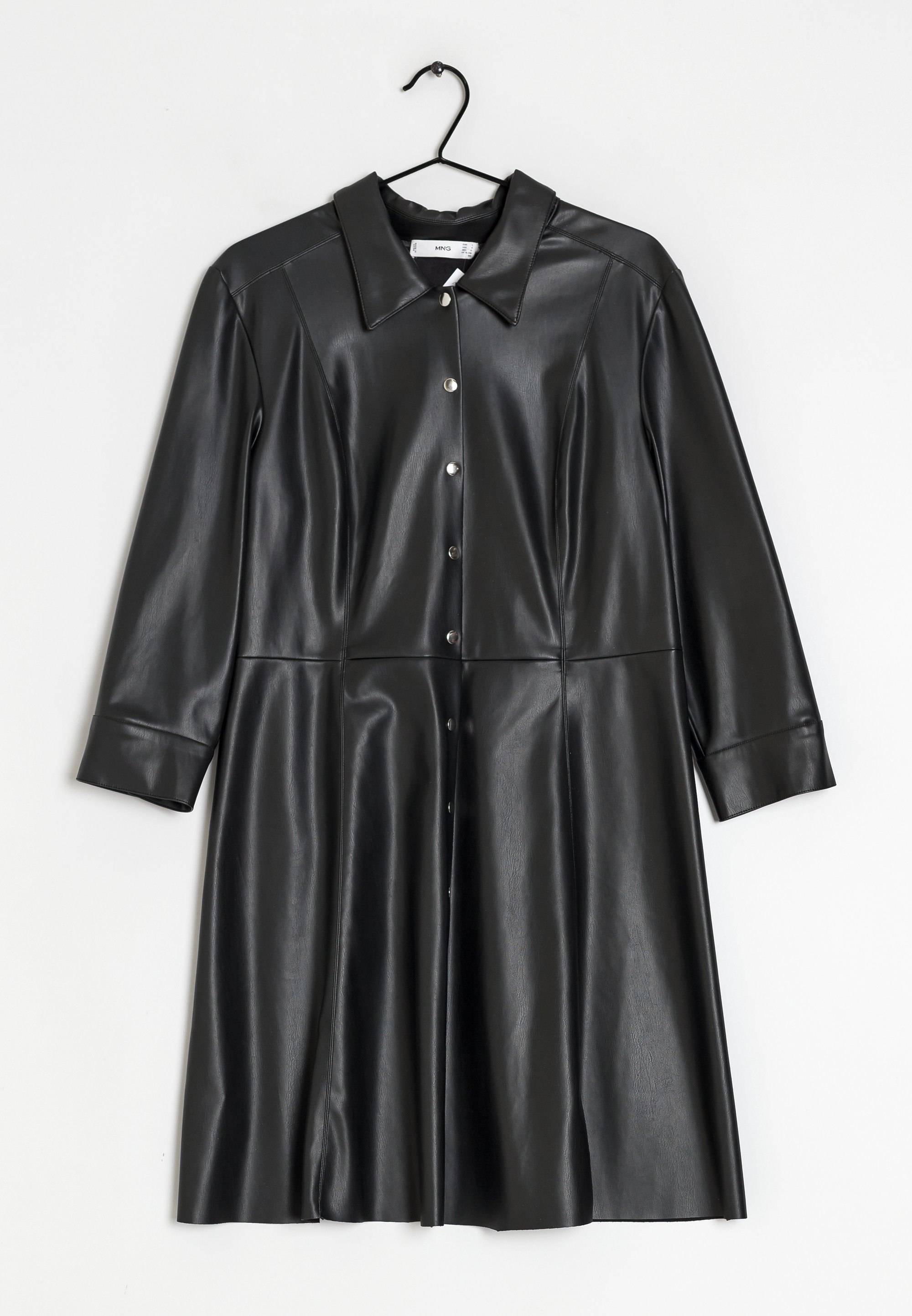 Mango Robe chemise black/noir (Seconde main) ZALANDO