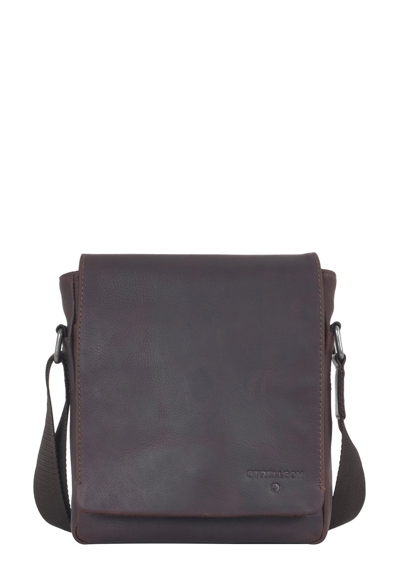 Strellson Premium - STRATFORD 2 0 JEREMY SHOULDER - Bandolera - darkbrown, Ampliar