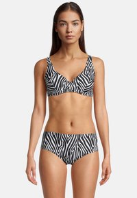 BECO the world of aquasports - ZEBRA VIBES SET - Bikini - schwarz weiß Thumbnail Image 1