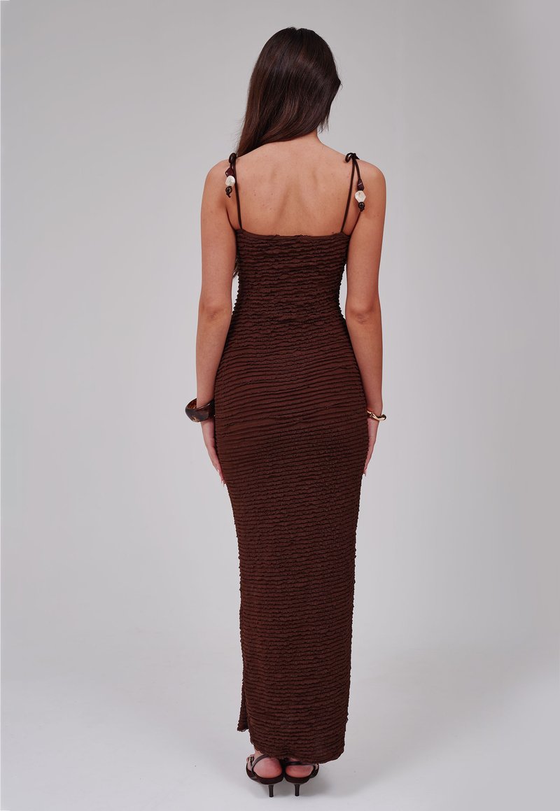 South Beach BEAD STRAP DETAIL FRILL BODYCON MAXI DRESS - Robe longue