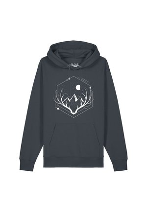 WANDERLUST AT NIGHT - Hoodie - india ink grey