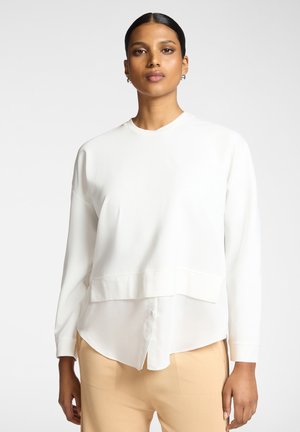 EFFETTO LAYERING - Felpa - bianco