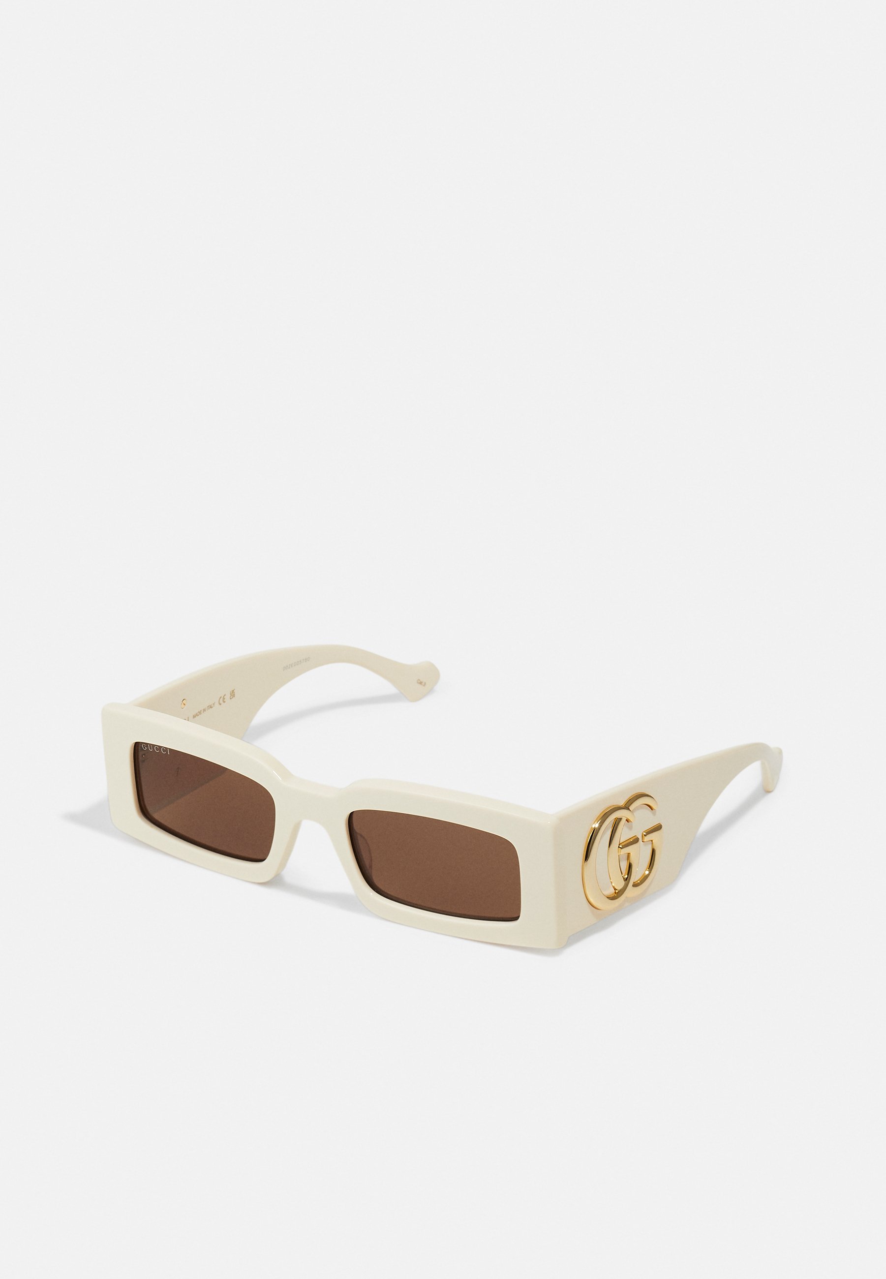 Gucci Off-White Rectangular Sunglasses with Brown Lenses Gucci Men main image 2