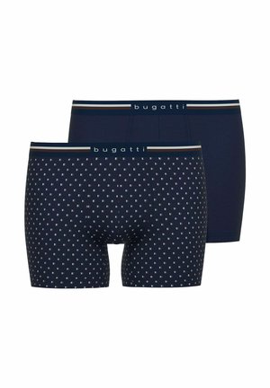 LANGES BEIN WEICH 2 PACK - Lange Boxershorts - navy/blau gemustert