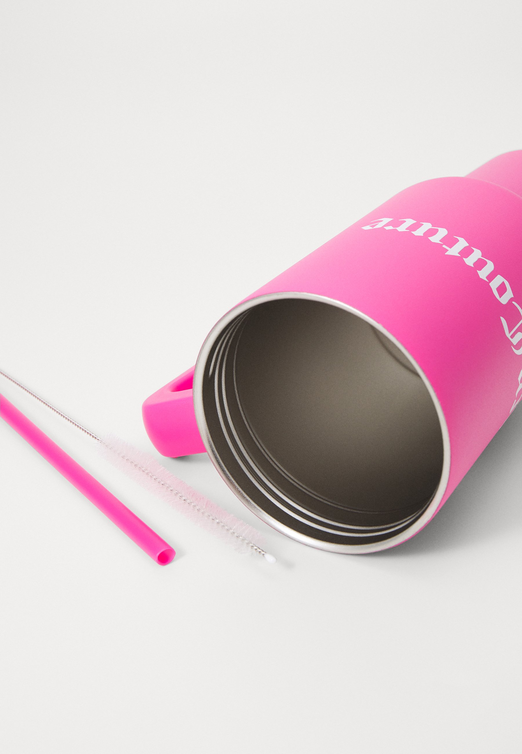 Juicy Couture STRAW CUP UNISEX - Bidon - hot pink/donkerroze