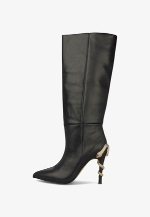Alma en Pena, Bottes à talons hauts - black