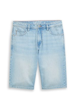 TOM TAILOR, TTMARVIN STRAIGHT ULTRALIGHT JEANS SHORTS - Short en jean - used bleached blue denim