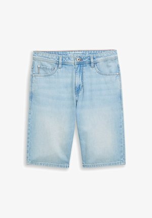 TOM TAILOR, TTMARVIN STRAIGHT ULTRALIGHT JEANS SHORTS - Short en jean - used bleached blue denim
