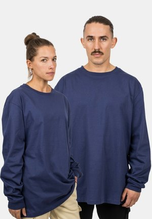 OVERSIZED LONG SLEEVE UNISEX - Long sleeved top - deep blue