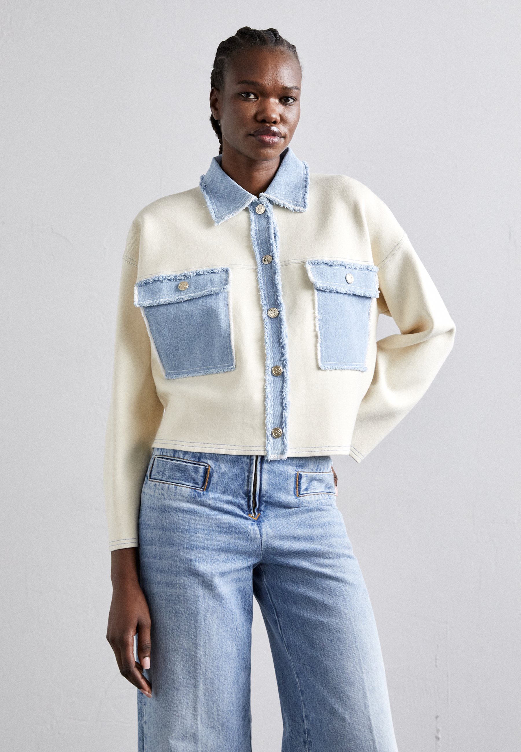 sandro CARDI - Cardigan - ecru/off-white - Zalando 