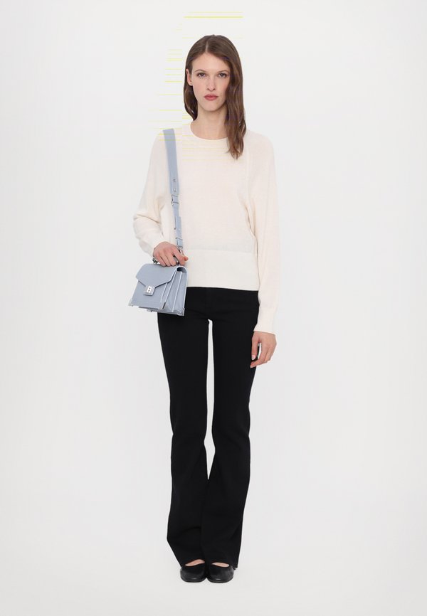 CREW NECK CROPPED - Jumper - ivory3