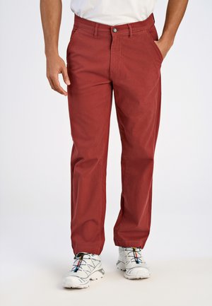 Pantalon classique - burnt red