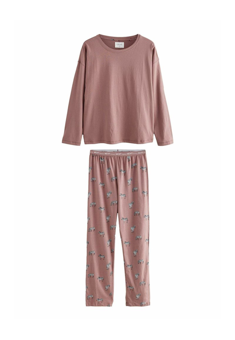 Next SET - Nattøj sæt - mauve purple zebra