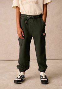 Superdry REGULAR FIT  - Tracksuit bottoms - khaki green