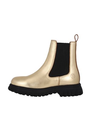 Plateaustiefelette - gold