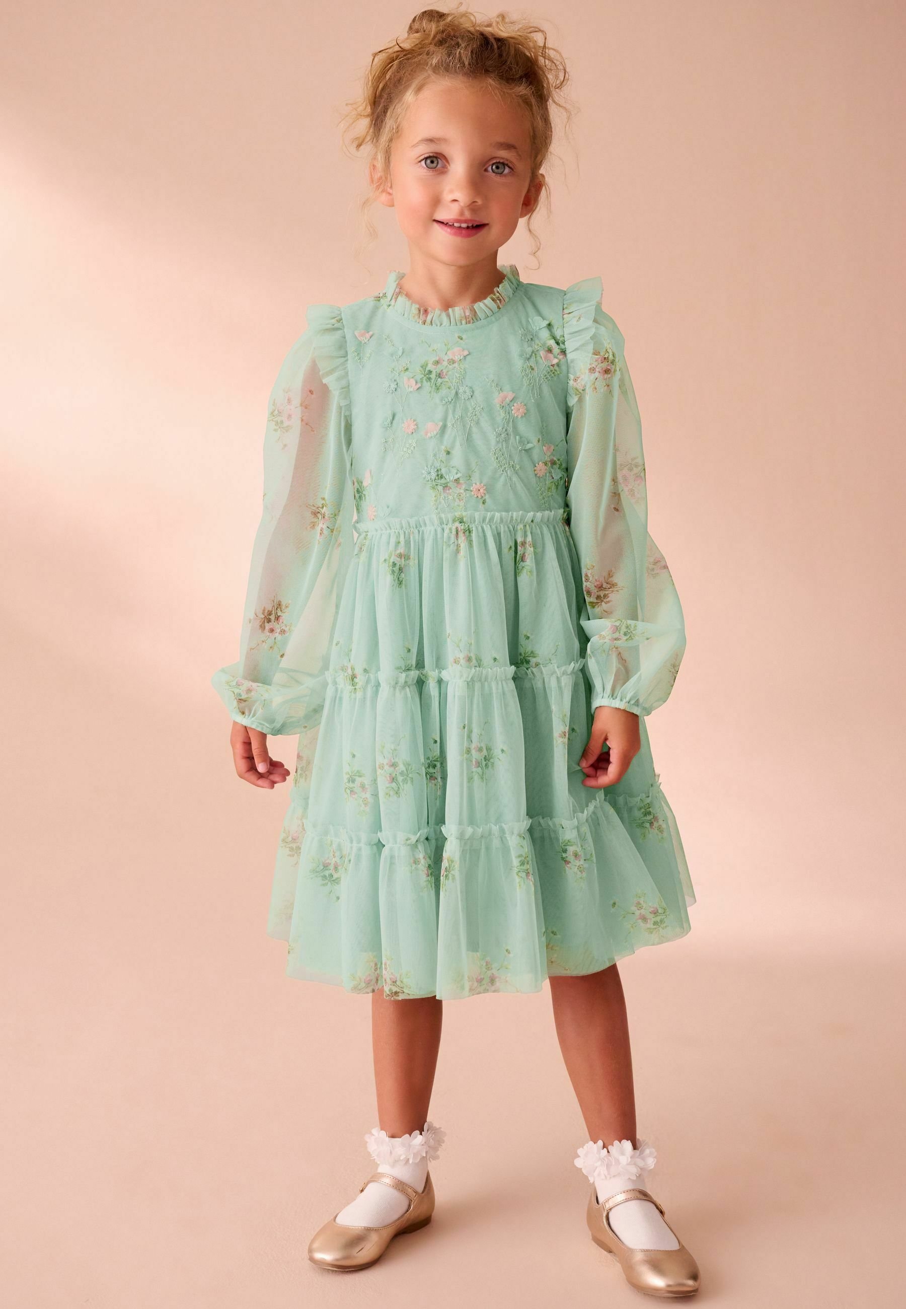 princess polly baby blue dress Birthday Party Guest Outfit White Dress main image 0