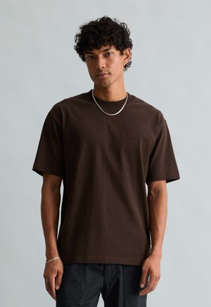 Marc O'Polo DENIM, Basic T-shirt - chocolate brown