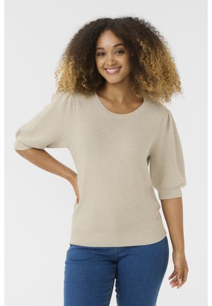 Cream SILLAR  PULLOVER - Basic póló - oat melange