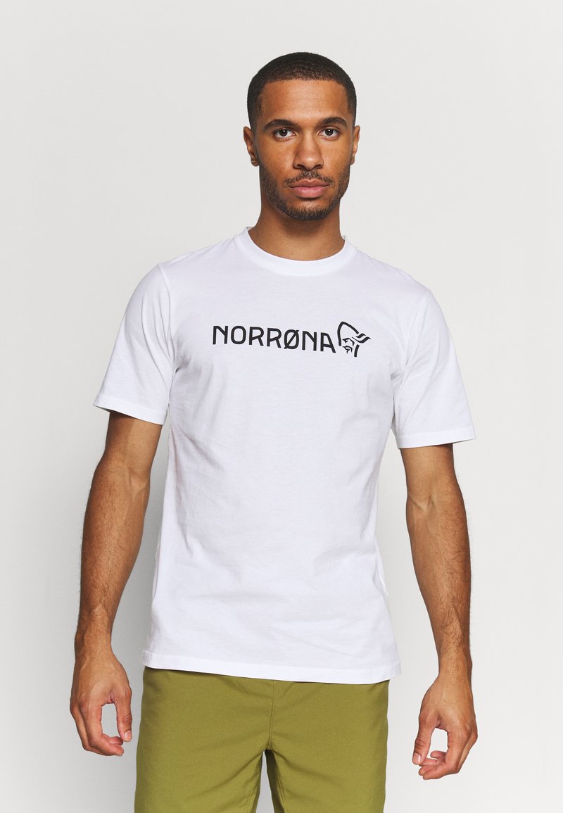 Norrøna VIKING - Μπλουζάκι με στάμπα - pure white