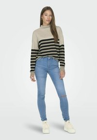 JDY LANGARM - Strickpullover - sandshell