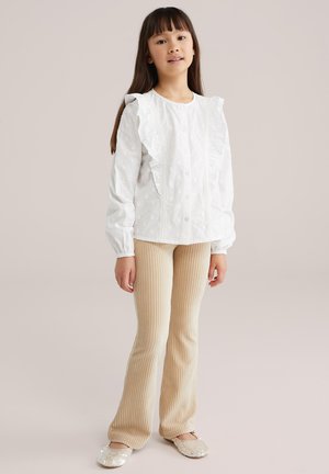 FLARED - Leggings - Trousers - beige