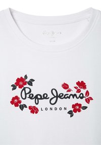 Pepe Jeans MAISIE - Triko s potiskem - white