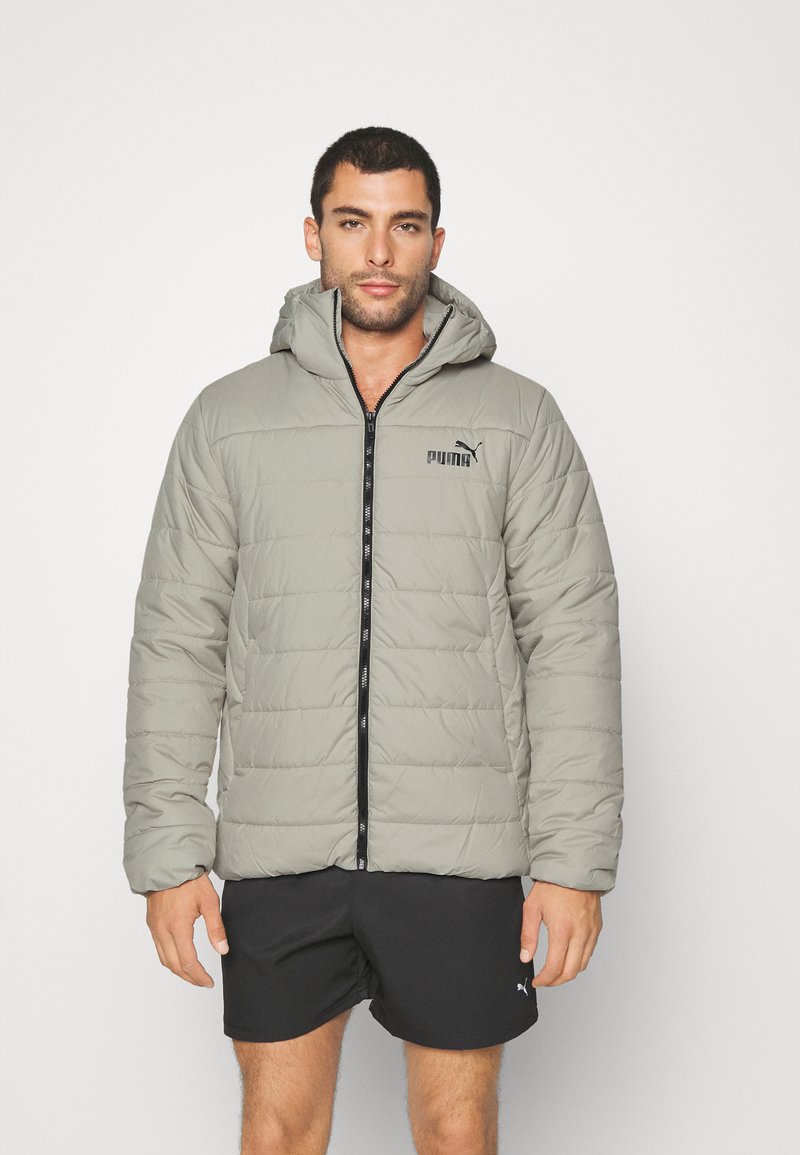 Puma ESS HOODED PADDED JACKET Training jacket pebble gray/grey