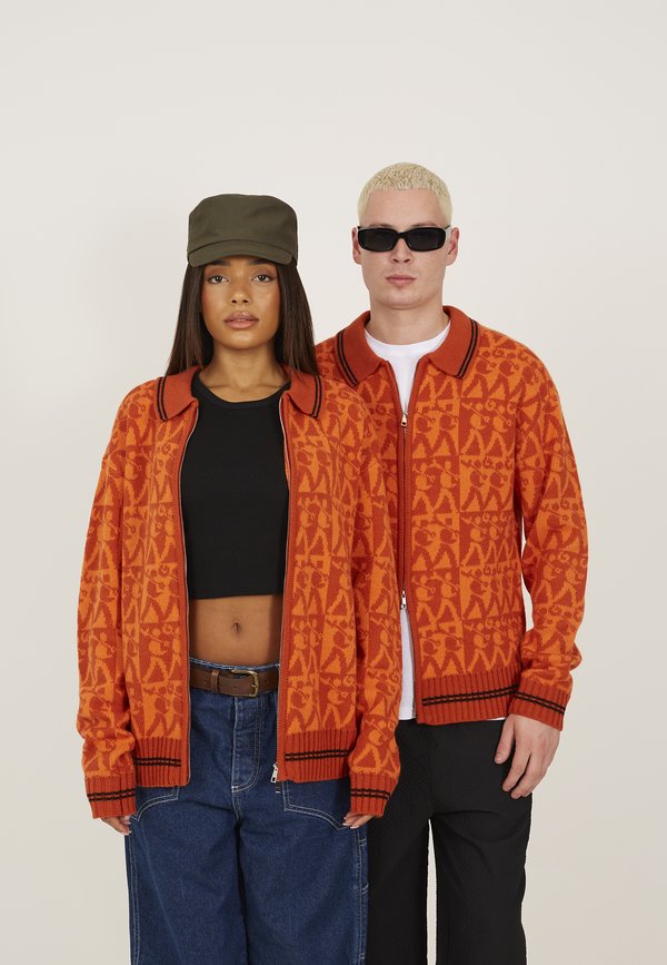 UNISEX - Cardigan - burnt orange3