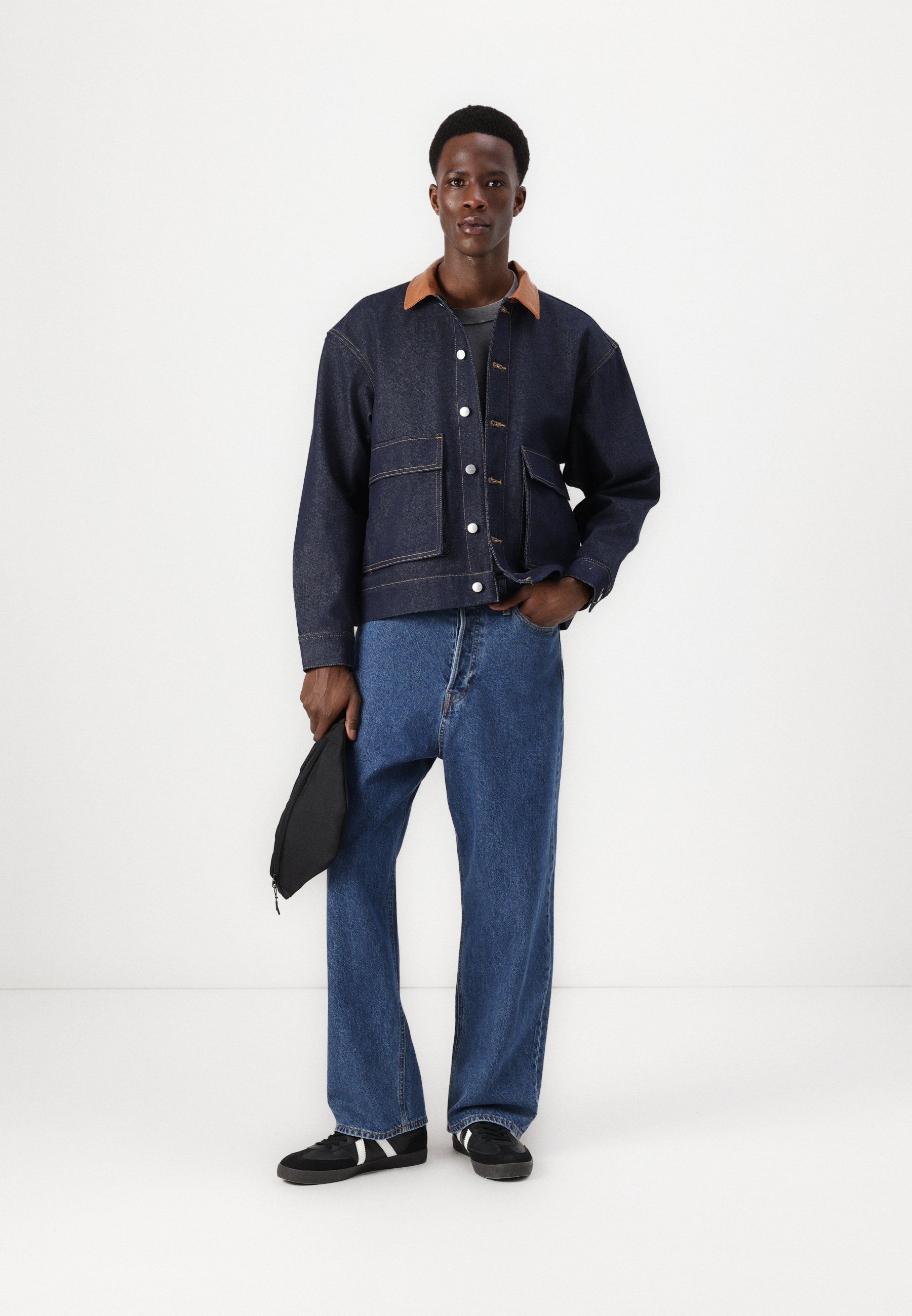 Jack & Jones PREMIUM JORISLINGTON JACKET - Denim jacket - dark