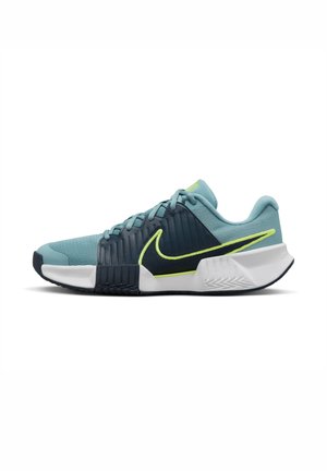 ZOOM CHALLENGE PRO - Zapatillas de tenis para tierra batida - denim turq/armory navy-volt