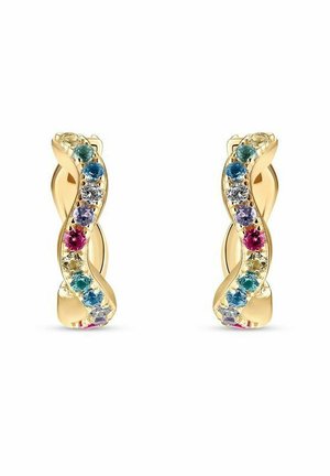 ELLERA WAVES MEDIO - Øreringe - gold coloured rainbow