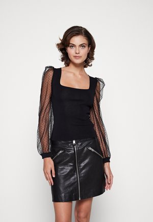 Top dugih rukava - black