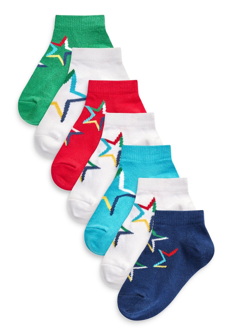 Next 7 PACK RICH TRAINER - Chaussettes - white blue red star