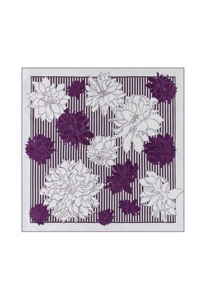 DAHLIAS STRIPES - Schal - burgundy