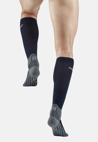 CEP LIGHT MERINO HIKING COMPRESSION SOCKS KNEE-HIGH MEN - MADE IN GERMANY - Kniekousen - blue