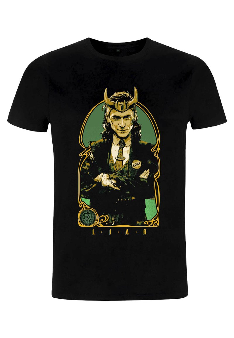 Marvel LOKI LIAR - T-shirt z nadrukiem